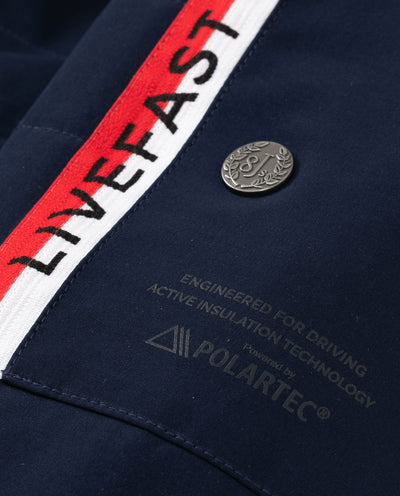 JACKIE05. NAVY INSULATED BLAZER - 8JS