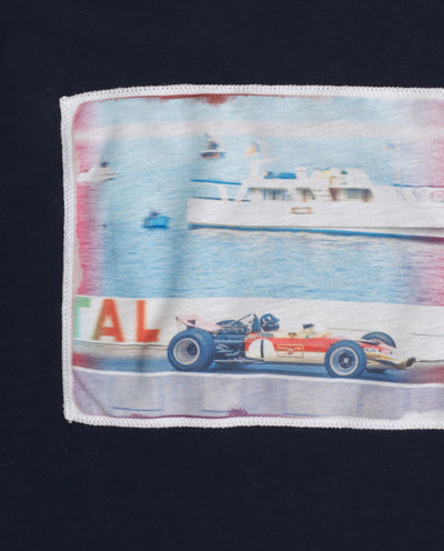 TS87. SLATE BLUE T-SHIRT MONACO - 8JS