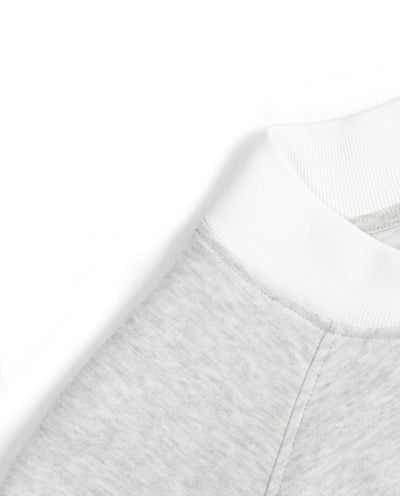 ZI17. GREY COTTON BOMBER - 8JS