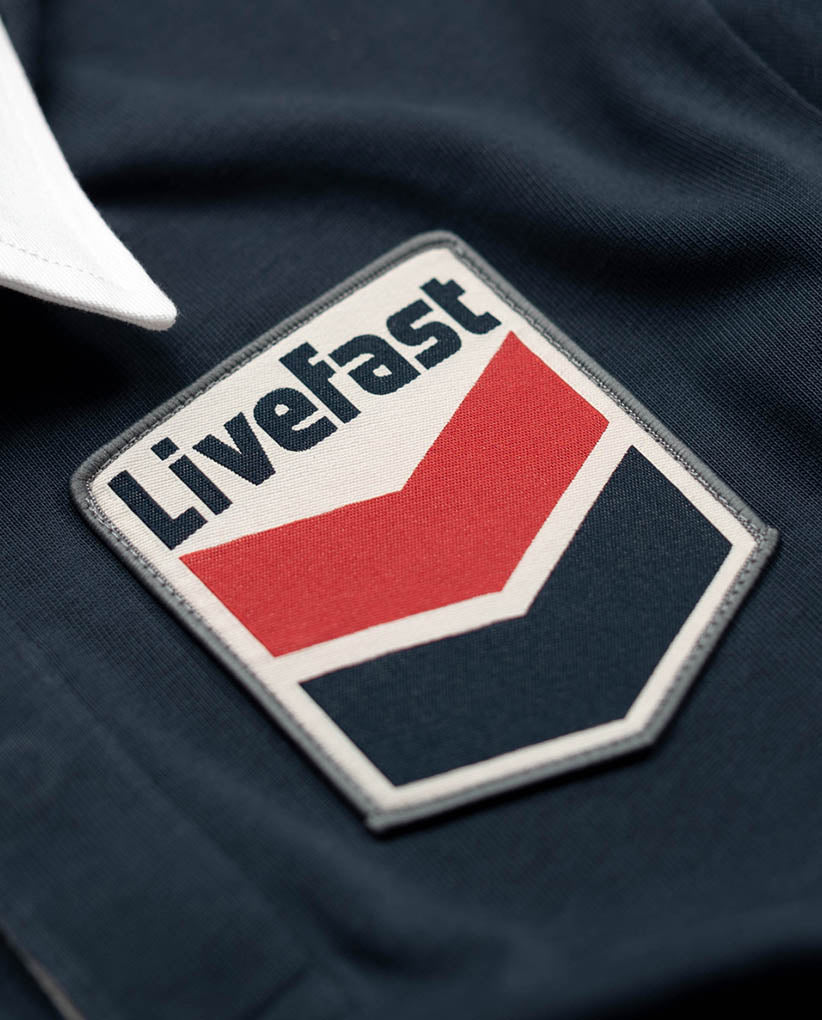 LiveFast Vintage Logo Patch Polo - 8JS