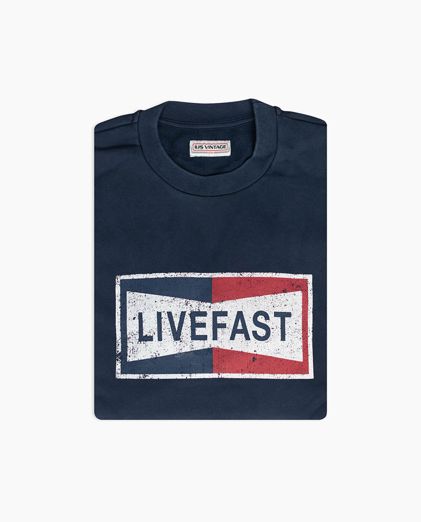 LiveFast Vintage Logo Sweater - 8JS