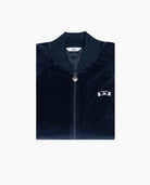 Velour Fleece Racecar Track Jacket - 8JS