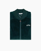 Velour Fleece Racecar Track Jacket - 8JS