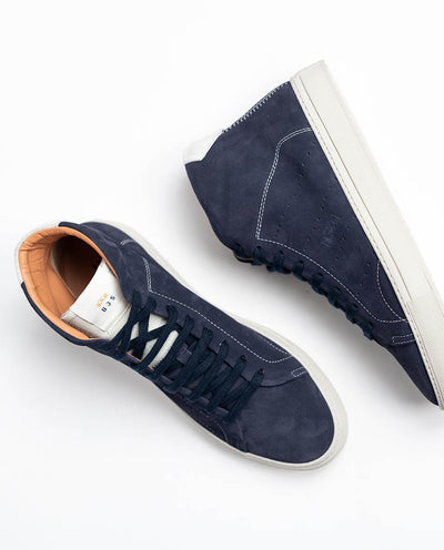 Evolo Suede High-Top Racing Sneakers - 8JS