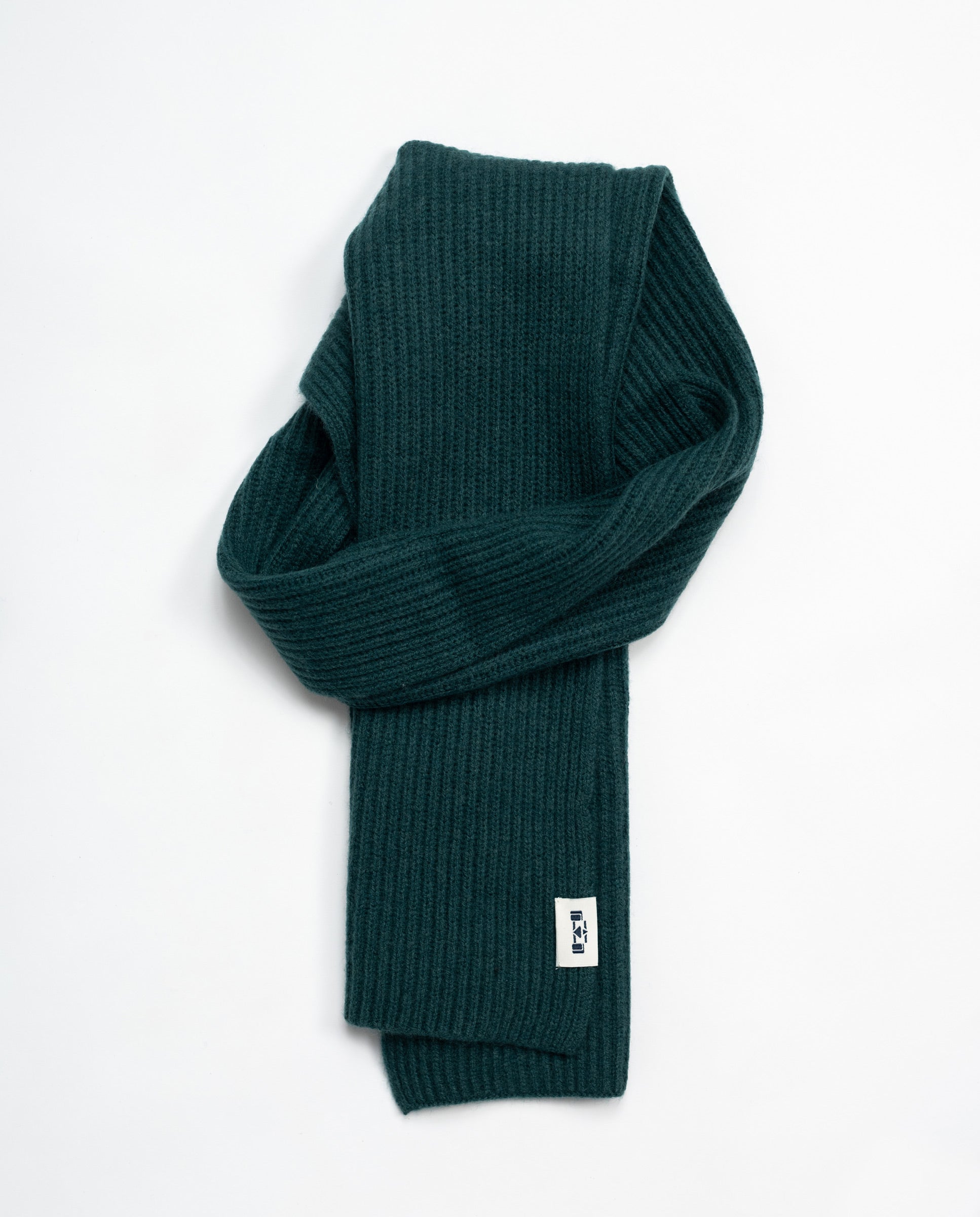 Wool Cashmere Scarf / Racing Green - 8JS