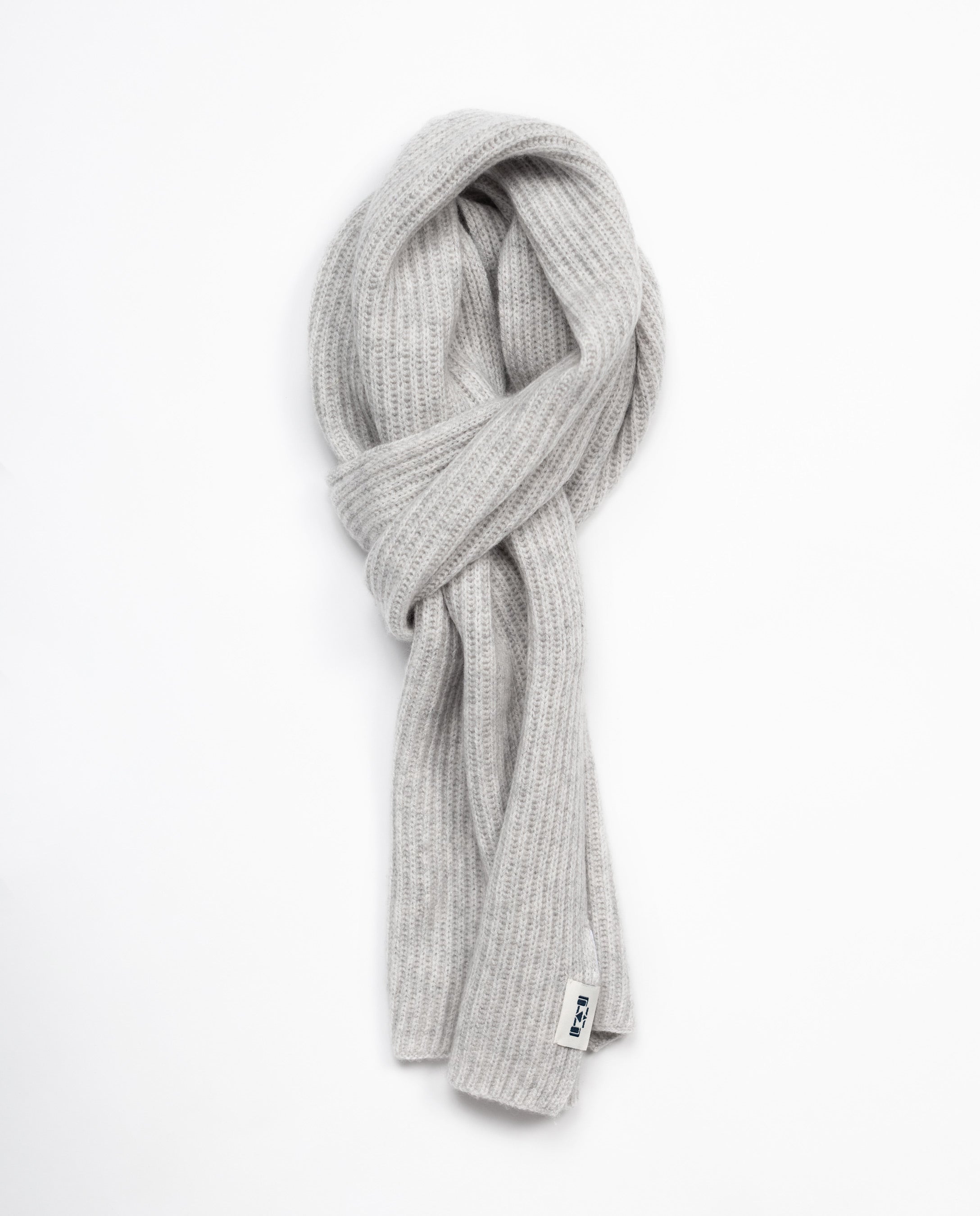 Wool Cashmere Scarf / Grey - 8JS