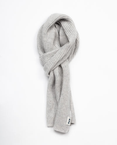 Wool Cashmere Scarf / Grey - 8JS