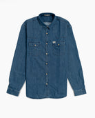 Dark Wash Denim Shirt - 8JS