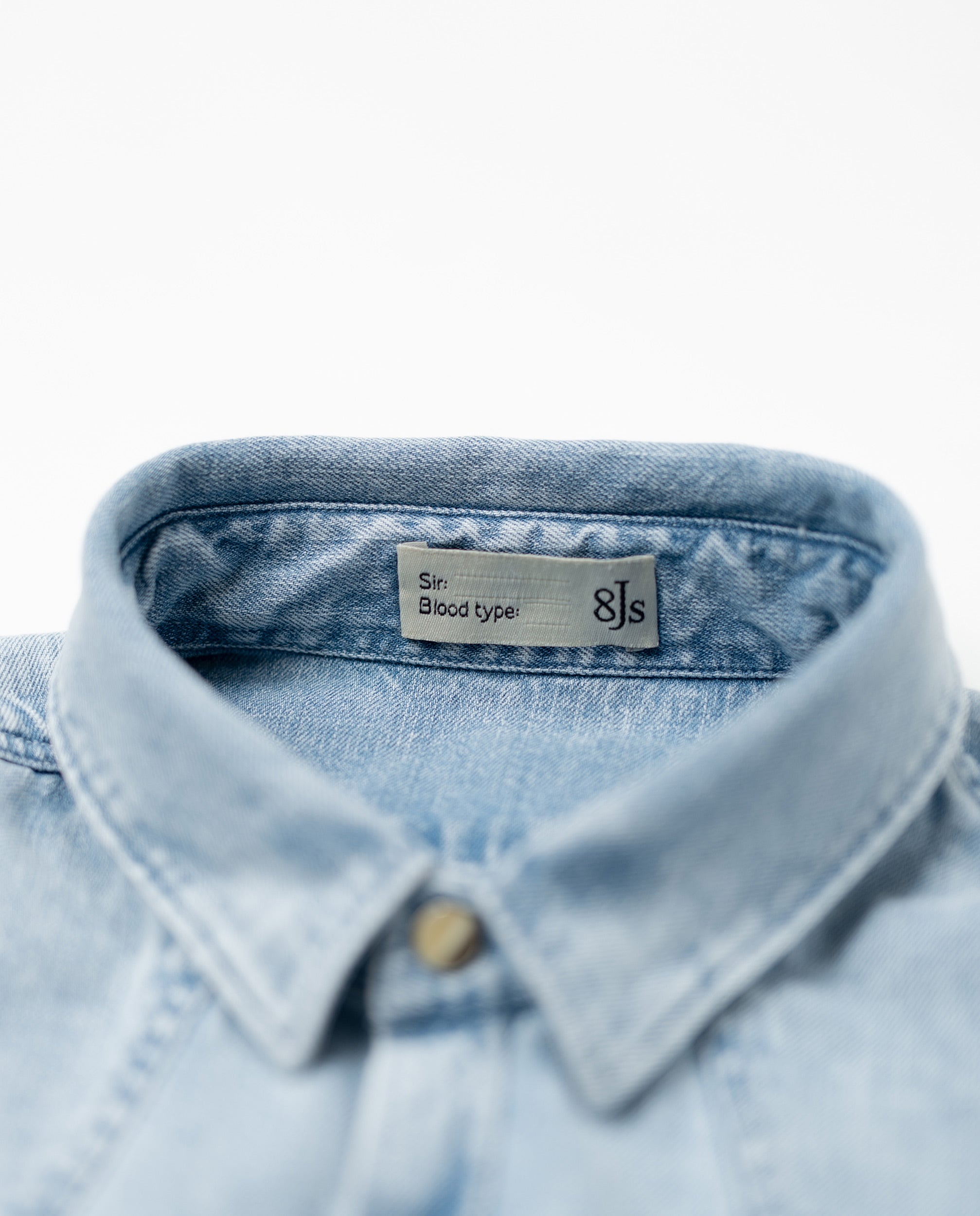 Light Wash Denim Shirt - 8JS