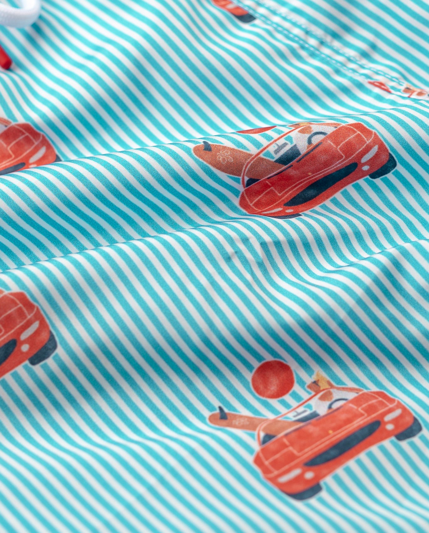 Red Convertible Pattern Swimshort - 8JS