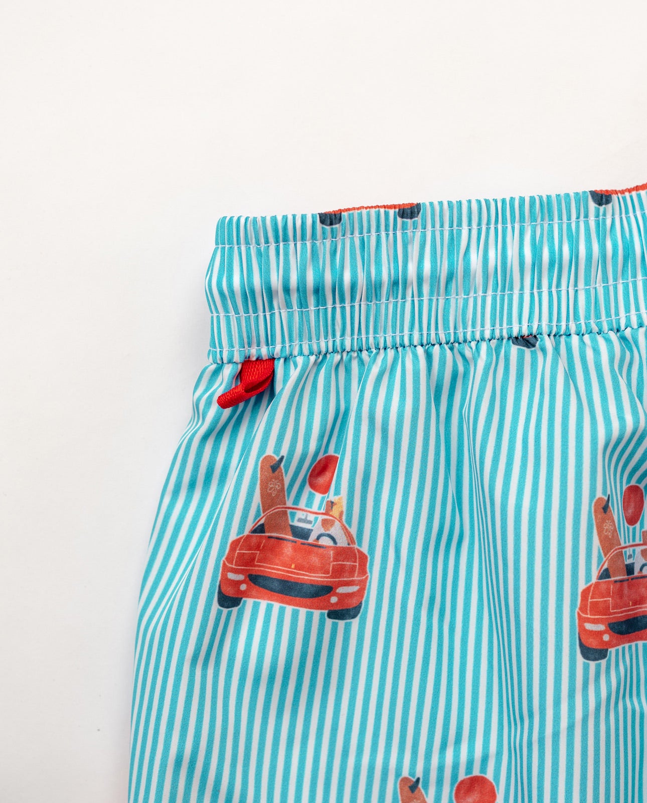 Red Convertible Pattern Swimshort - 8JS