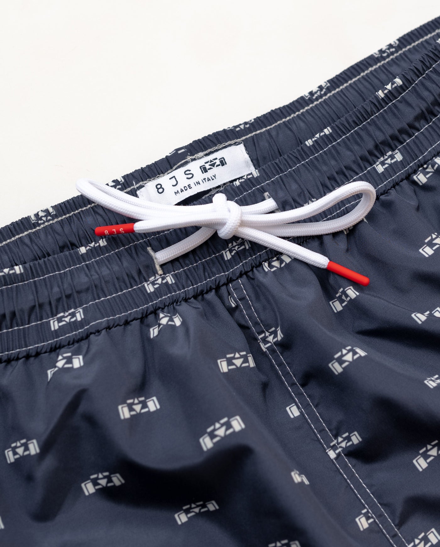 Racecar Pattern Swimshort - 8JS