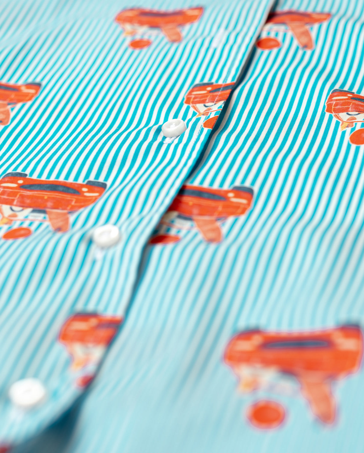 Red Convertible Pattern Shirt - 8JS