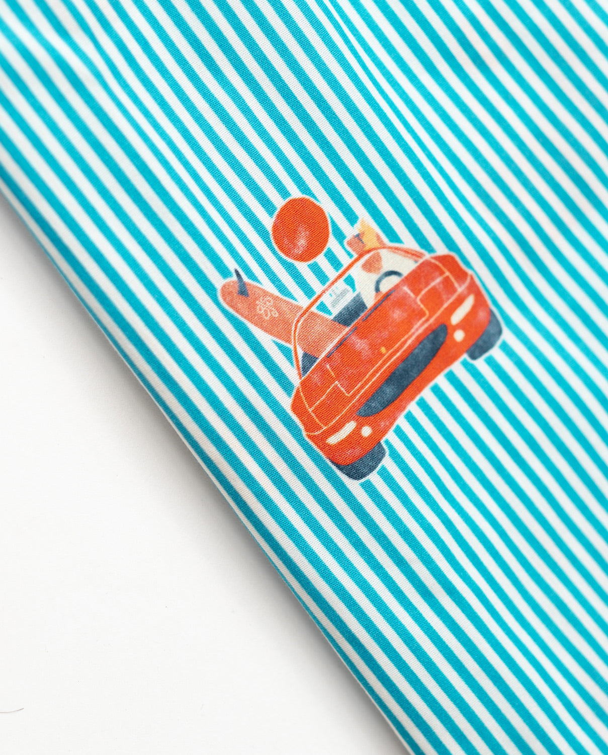 Red Convertible Pattern Kids Shirt - 8JS