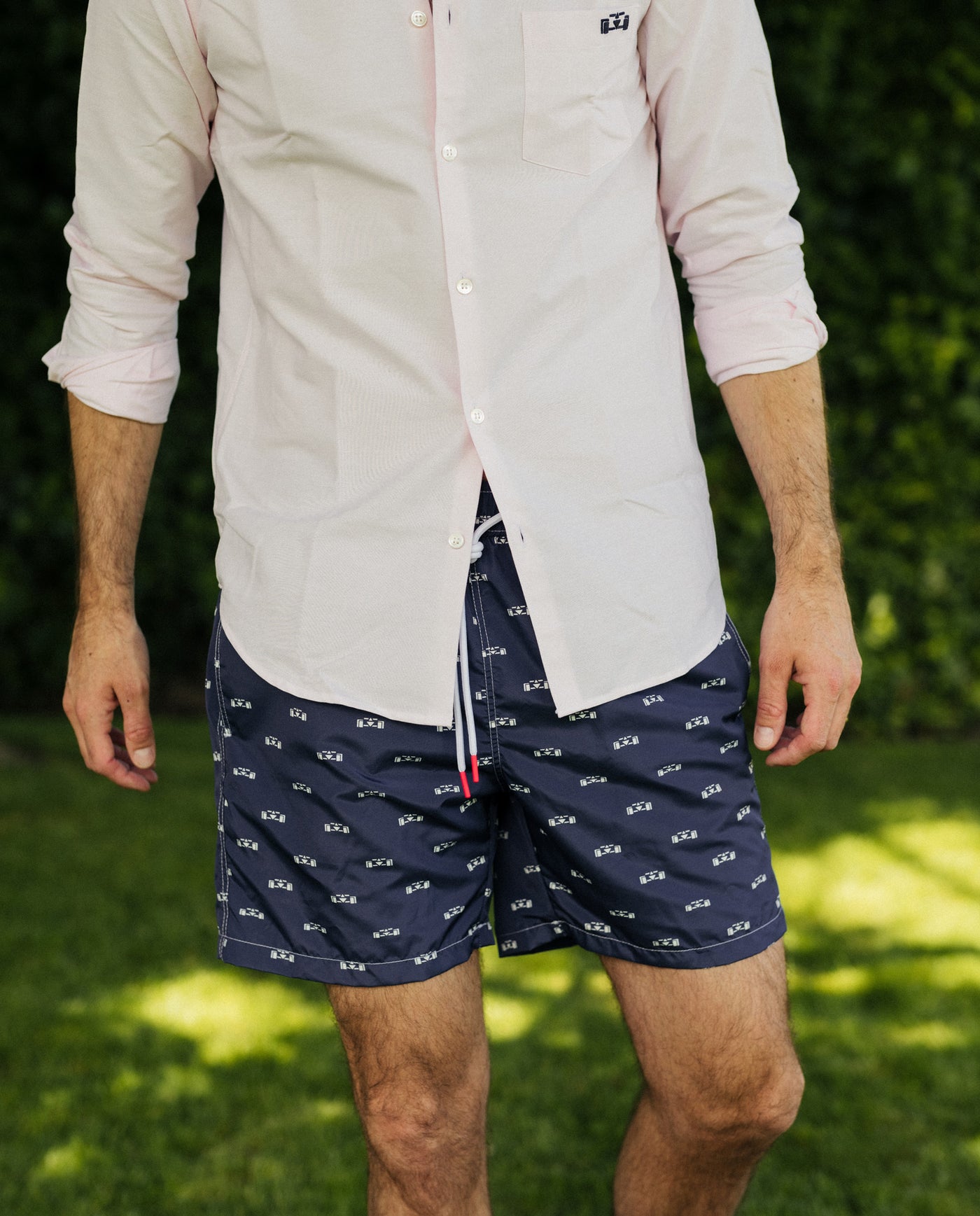 Racecar Pattern Swimshort - 8JS