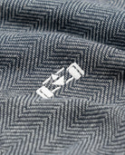 Herringbone Racecar Zip Polo - 8JS