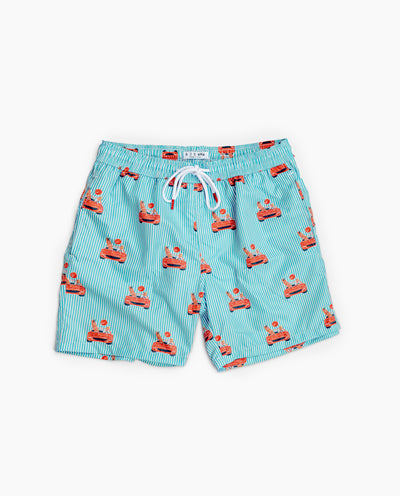 Red Convertible Pattern Swimshort - 8JS